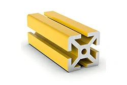 T SLOTS Yellow 40mm x 40mm 8mm Aluminum Extrusion