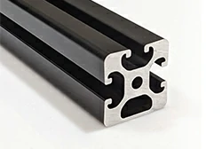 T SLOTS 40mm x 40mm Black 8.1mm Aluminum Extrusion