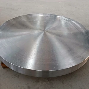 Large-diameter aluminum forged disc for high-integrity structures