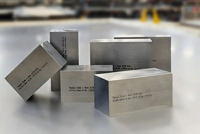 Кованый блок из титанового сплава