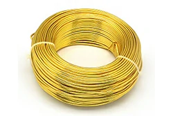 Золотистая анодированная алюминиевая проволока