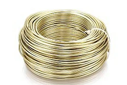 Светло-золотистая анодированная алюминиевая проволока