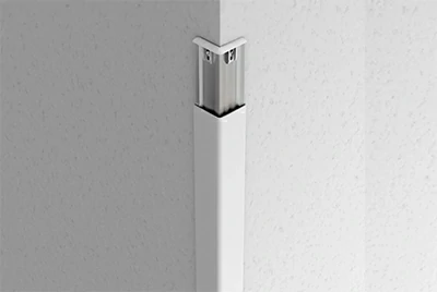 Защитные уголки с алюминиевым фиксатором