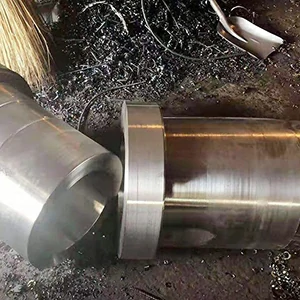 custom-shape forged aluminum tube hollow, square or oval, flanged ends