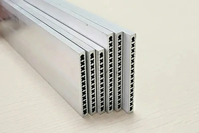 Microchannel folded tube