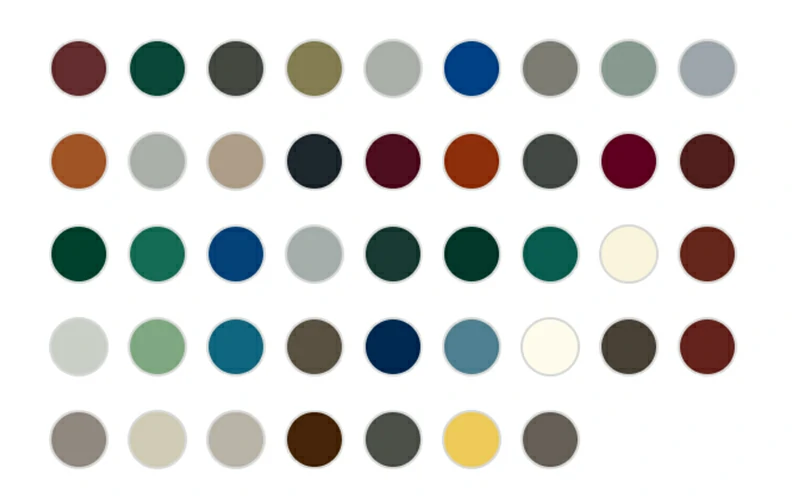 Варианты цвета алюминиевых окон с облицовкой