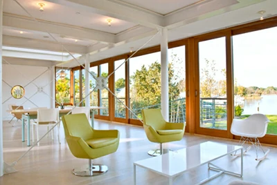 Французская раздвижная дверь с алюминиевой облицовкой