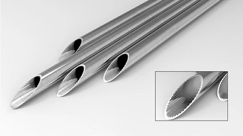 Алюминиевая внутренняя канавчатая труба