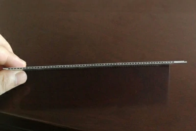 ultra-wide thin-wall microchannel profile