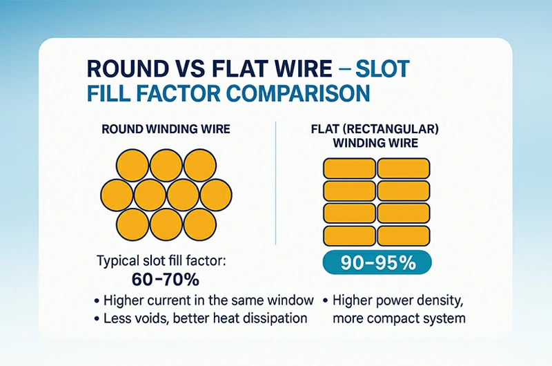 Flat Wire & Slot Fill Factor Advantages