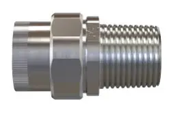 Forged threaded union