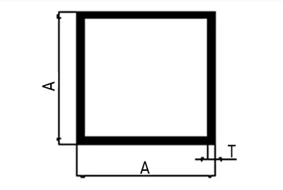 Пресс-форма для алюминиевой квадратной трубы (с острыми углами)