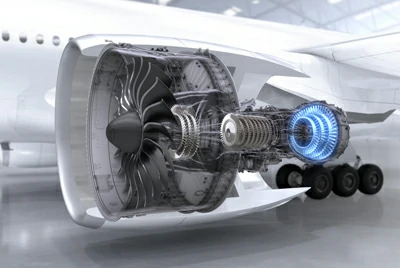  Лопасти авиационного двигателя