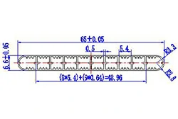 Охлаждающие пластины / Широкие многокамерные каналы охлаждения